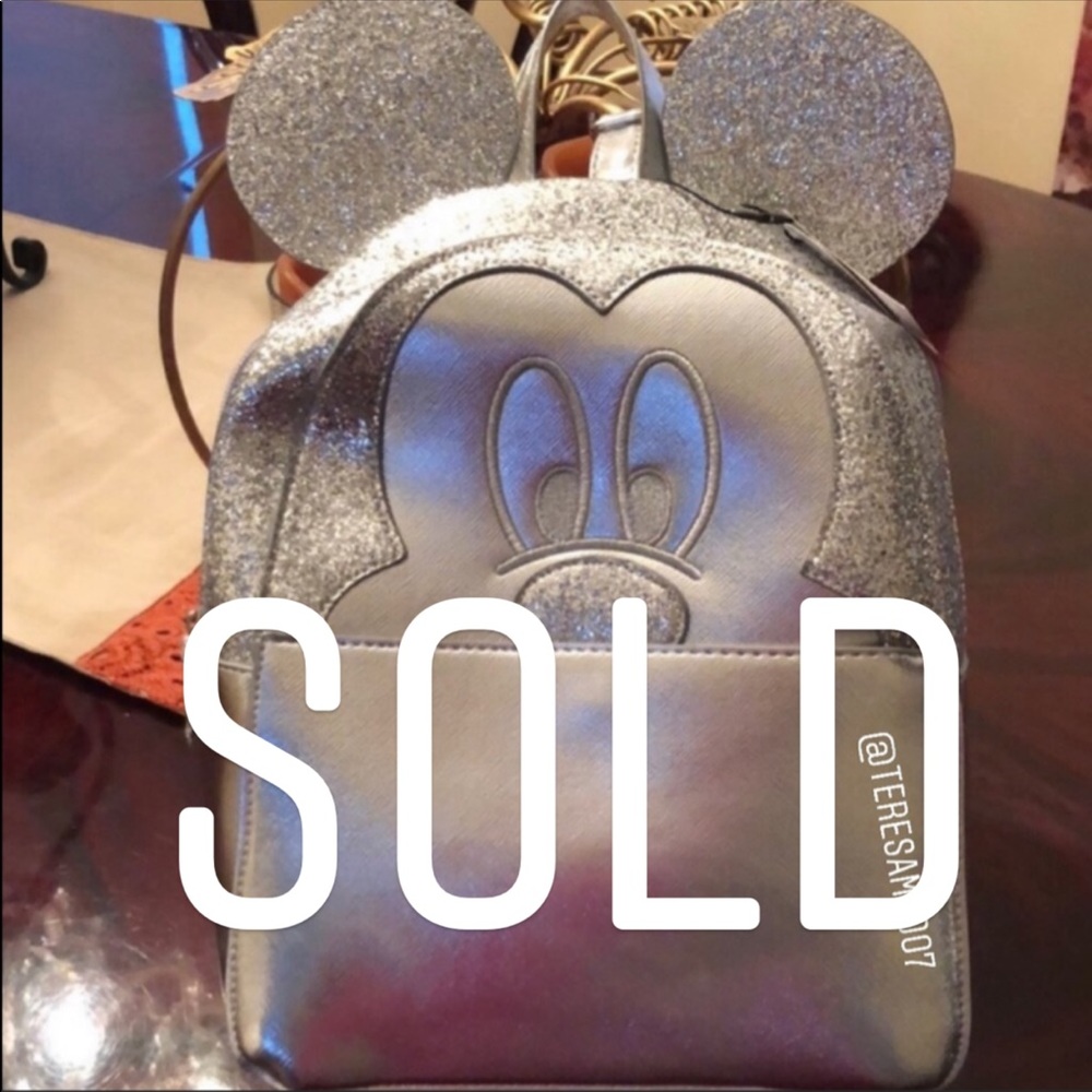 New Disney by Primark Mickey Glitter Backpack! - Picture 1 of 8